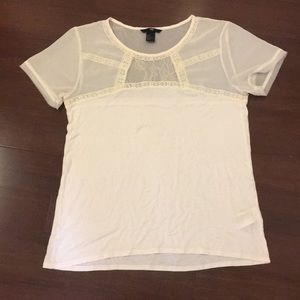 🎈SALE 🎈H&M Cream Lace Shirt